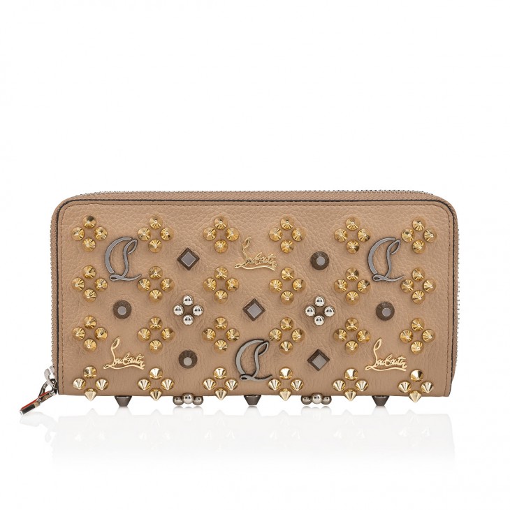 Panettone - Wallet - Grained calf leather and spikes Loubinthesky