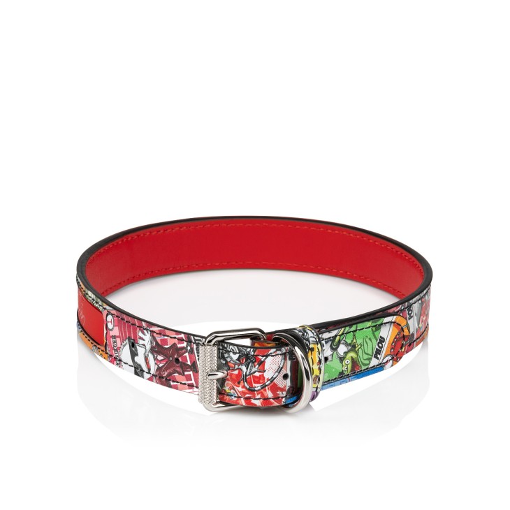 Christian Louboutin Small Loubicollar Leather Pet Collar