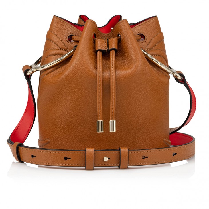 CHRISTIAN LOUBOUTIN By My Side textured-leather bucket bag