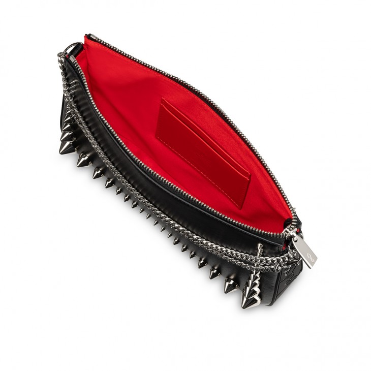 Leather clutch bag Christian Louboutin Black in Leather - 26152340