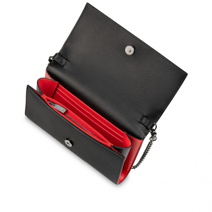 Wallet On Chain leather crossbody bag