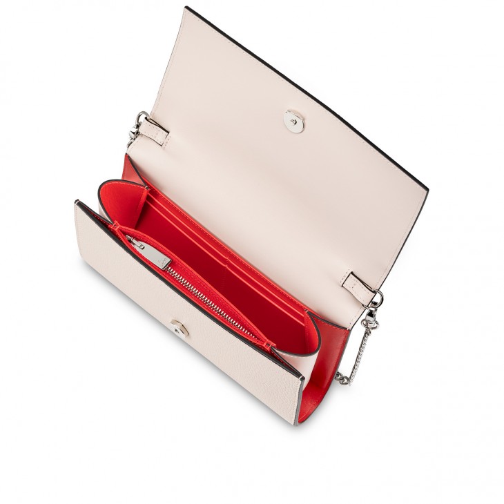 CHRISTIAN LOUBOUTIN: By My Sidewallet in leather with monogram