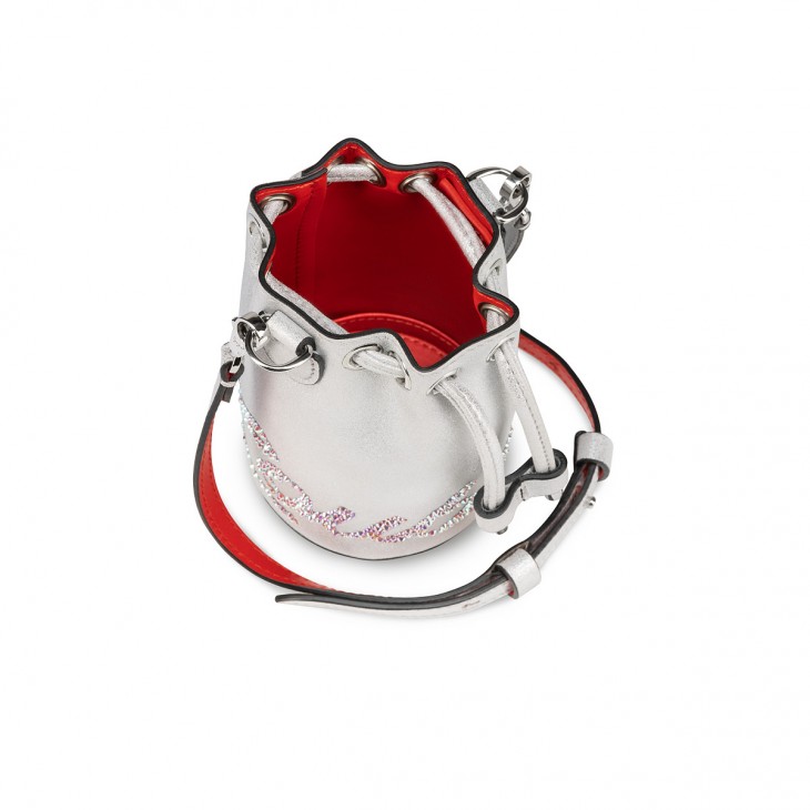 Silver Metallic Leather Mini Bucket Bag – Songbird Sewing Company