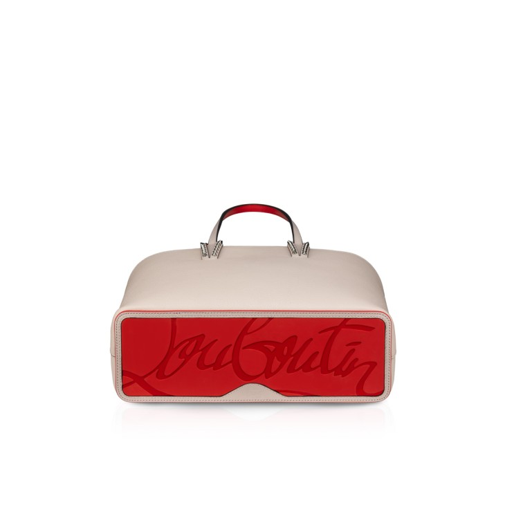 Cabata small - Tote bag - Calf leather and spikes - Leche