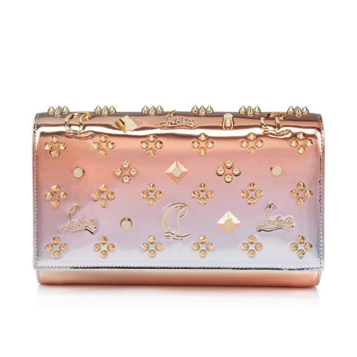 Paloma - Clutch - Degrade specchio leather and spikes Loubinthesky 