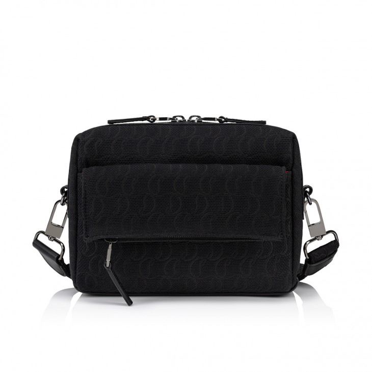 Zip N Flap - Messenger bag - Jacquard monogram CL - Black 