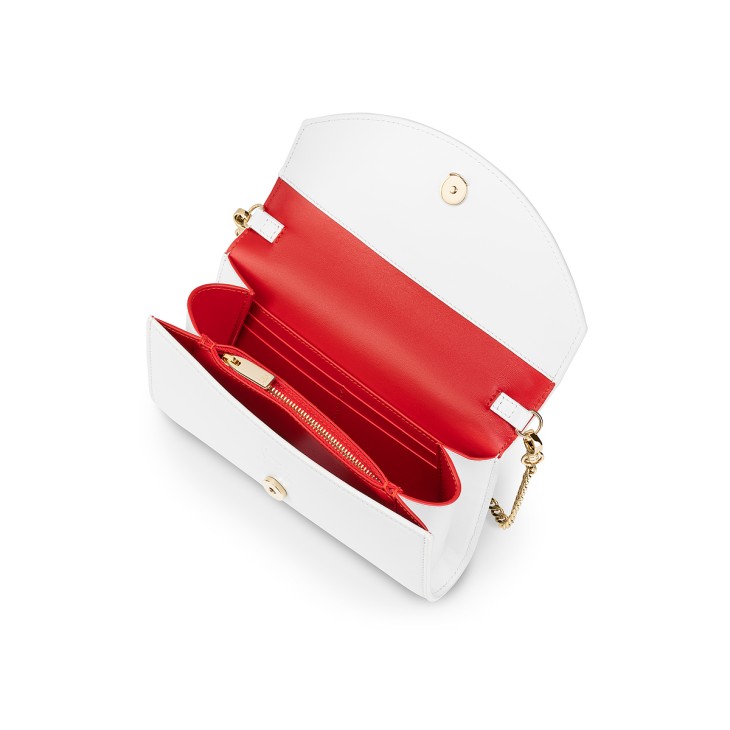 Loubi54 - Wallet on chain - Calf leather - Bianco - Christian Louboutin  United States
