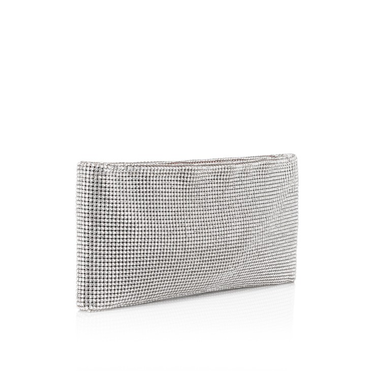 Maykimay - Clutch - Mesh and strass - Silver - Christian