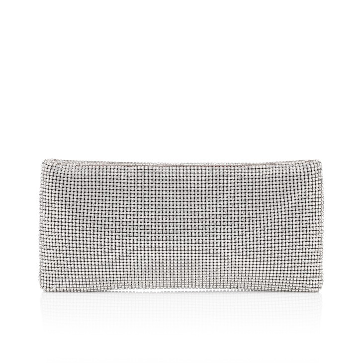 Maykimay - Clutch - Mesh and strass - Silver - Christian