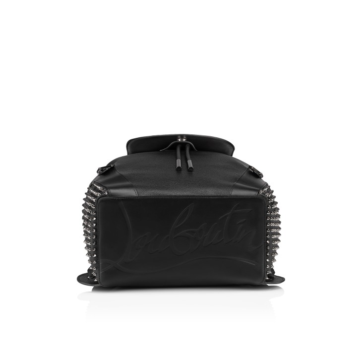 Funky - Backpack - Calf leather and spikes - Black - Christian