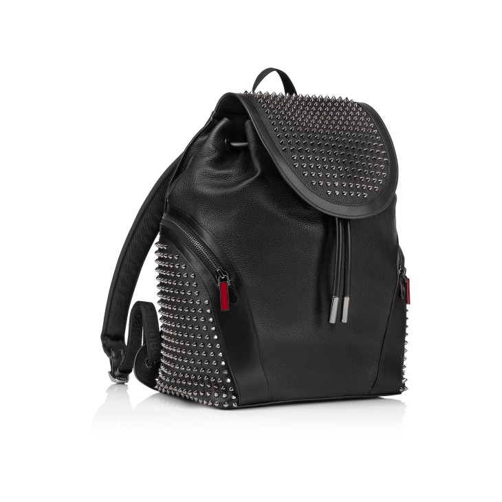 Funky - Backpack - Calf leather and spikes - Black - Christian 