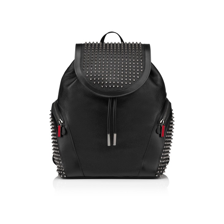 送料無料の通販 Funky - Black - spikes and leather Calf - Backpack バッグ