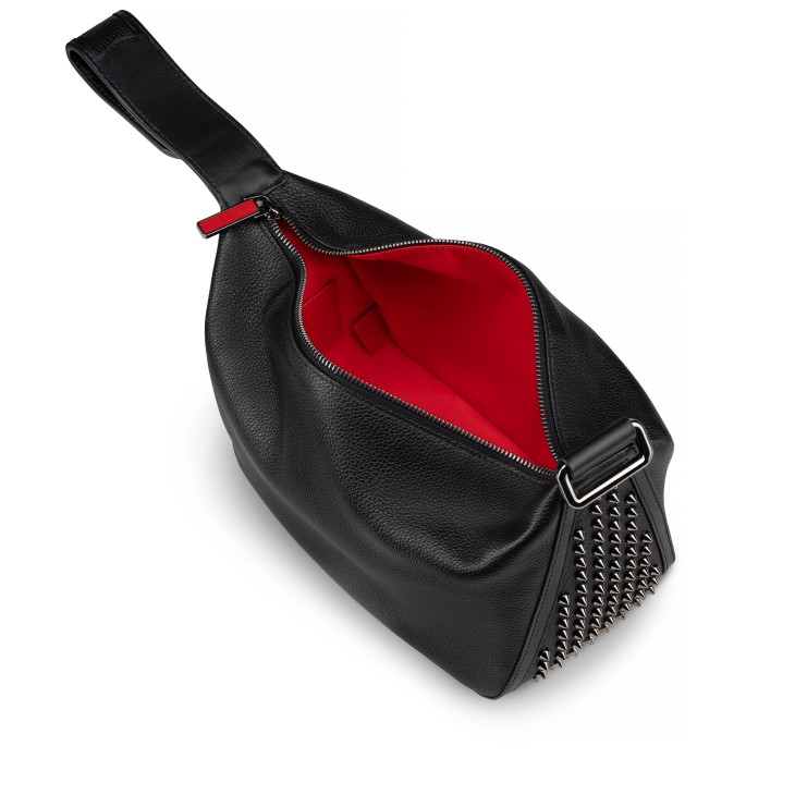Funky - Pouch - Calf leather and spikes - Black - Christian