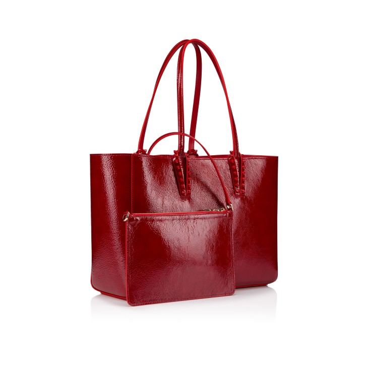 Cabata small - Tote bag - Calf leather and spikes - Black