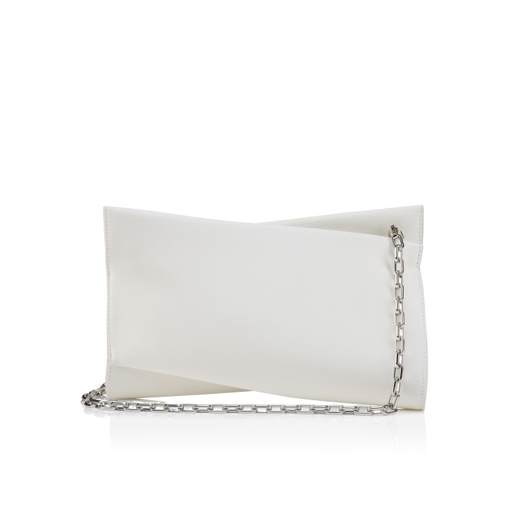 Loubitwist - Clutch - Crepe satin - Bianco - Christian Loubitwist - Clutch - Crepe satin - Bianco - Christian