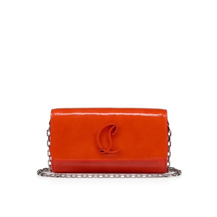 Loubi54 - Wallet on chain - Naplak patent calf leather