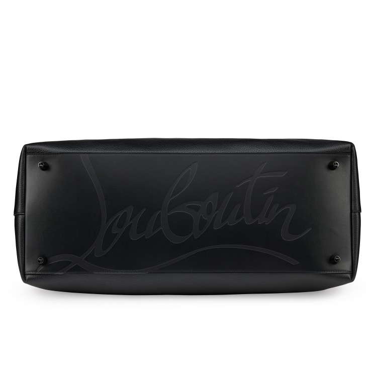 Funky - Duffle bag - Grained calf leather and spikes - Black