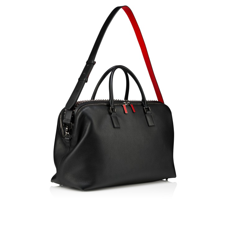 Funky - Duffle bag - Grained calf leather and spikes - Black