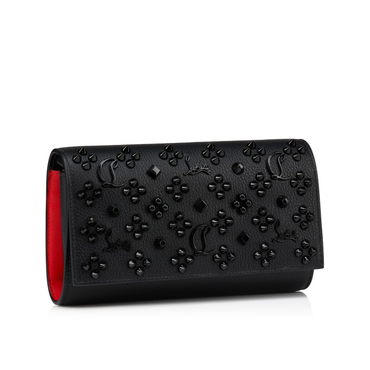 Paloma - Wallet on a chain - Grained calf leather - Black