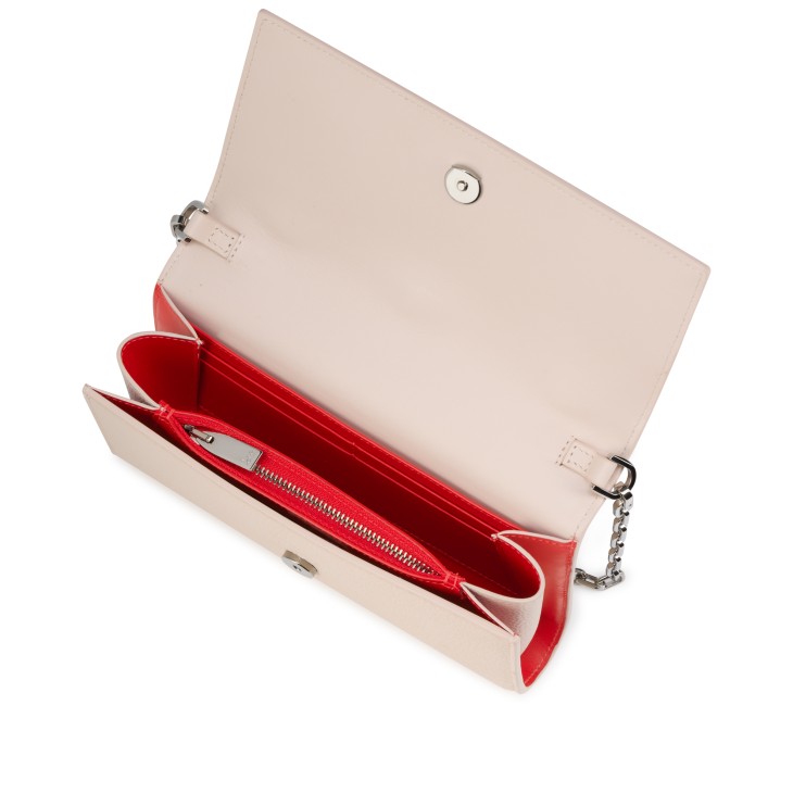 Paloma - Wallet on a chain - Grained calf leather and spikes