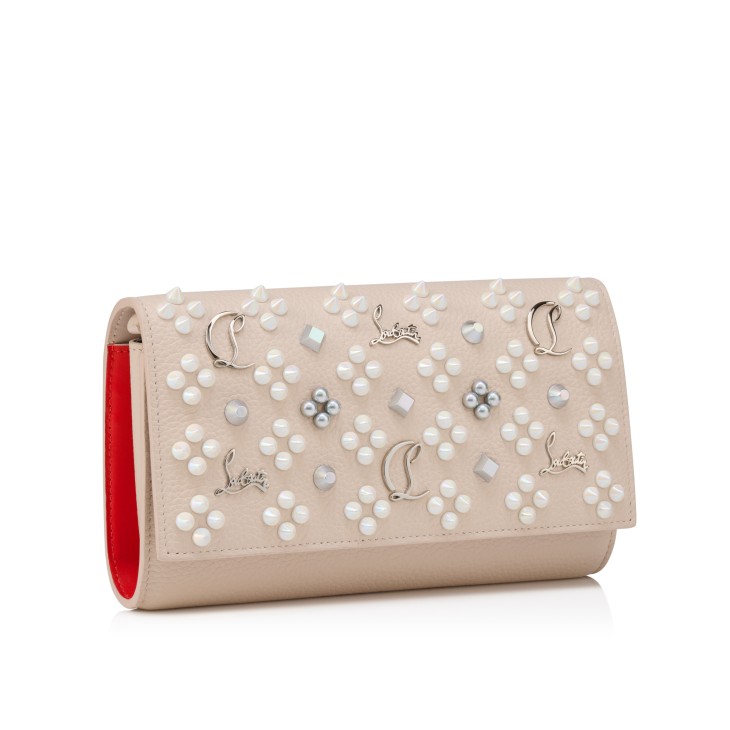 Paloma - Wallet on a chain - Grained calf leather and spikes