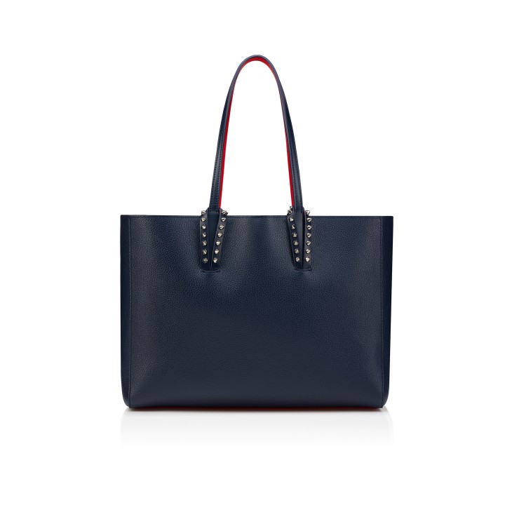 Cabata small - Tote bag - Calf leather and spikes - Zaffiro