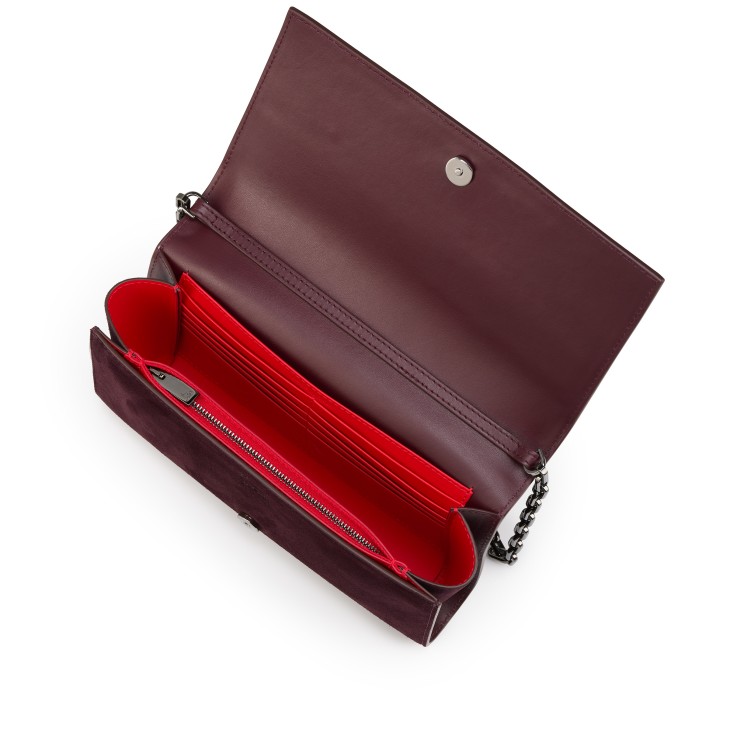 Paloma - Clutch - Reversed calf leather and spikes