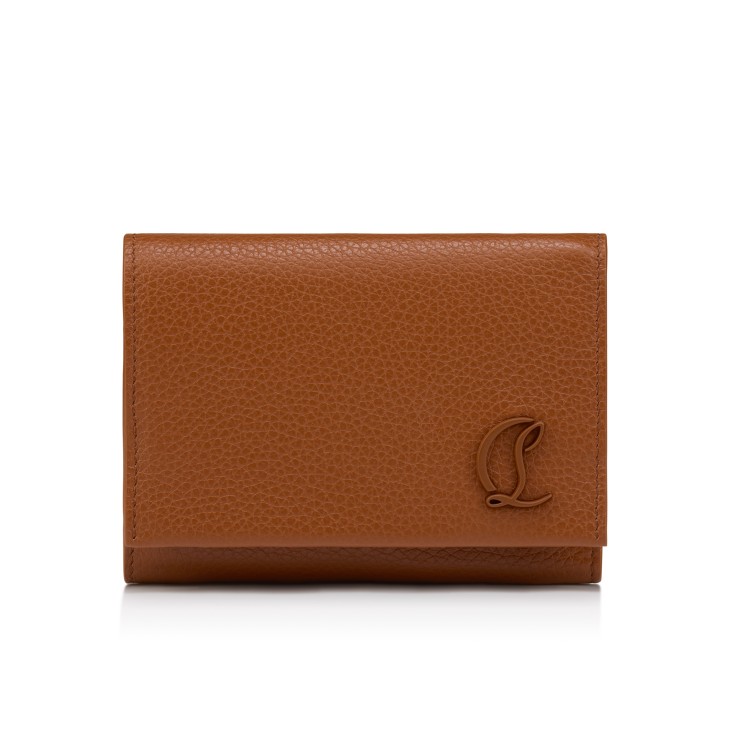 Mooncrest - Compact wallet - Grained calf leather - Cuoio