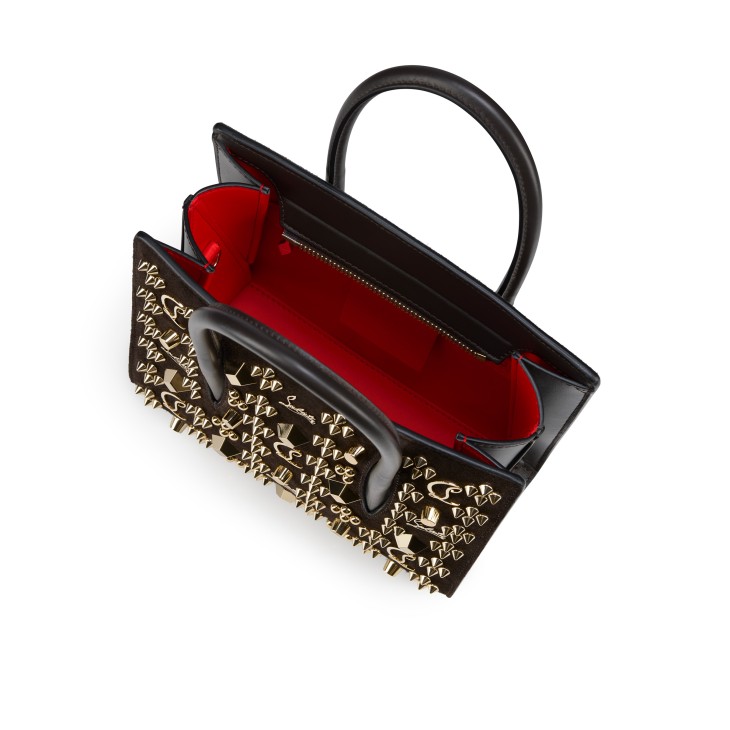 Paloma - Top handle bag - Reversed calf leather and spikes