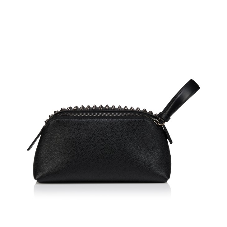 Funky - Pouch - Calf leather and spikes - Black - Christian