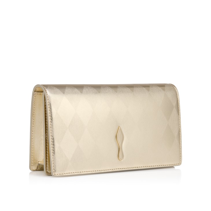 Bettina - Clutch - Diamond-shaped laminated lamb nappa leather