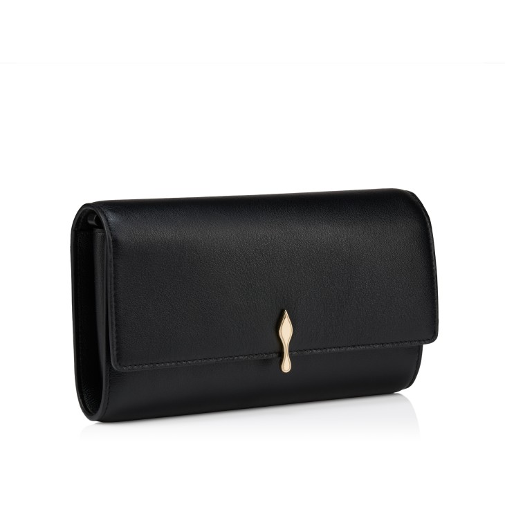 Bettina - Wallet on chain - Lamb nappa leather - Black - Christian