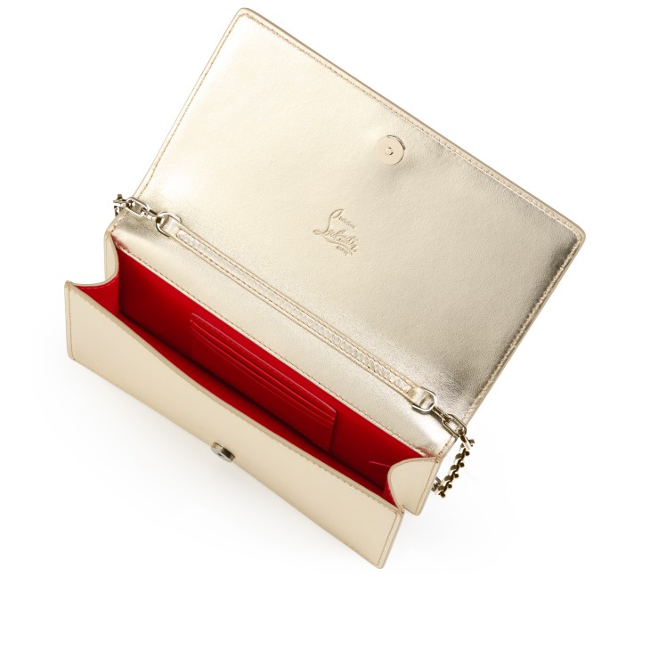 Bettina - Clutch - Laminated lamb nappa leather - Platine