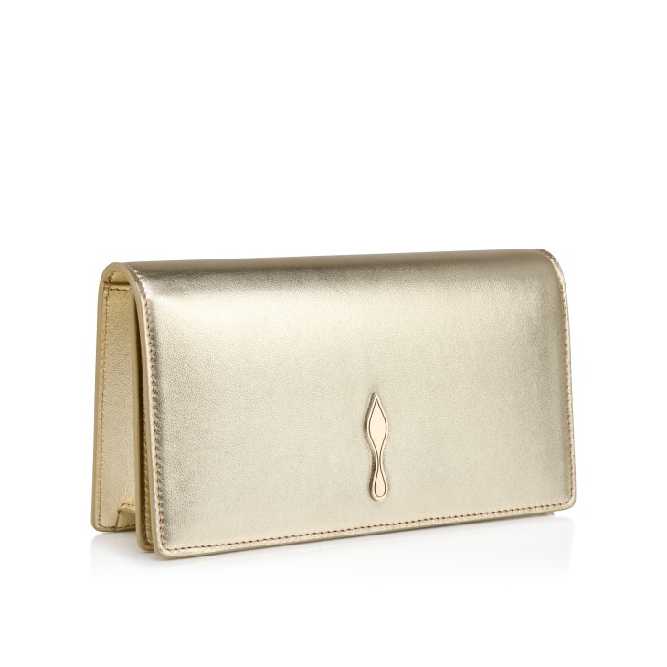 Bettina - Clutch - Laminated lamb nappa leather - Platine