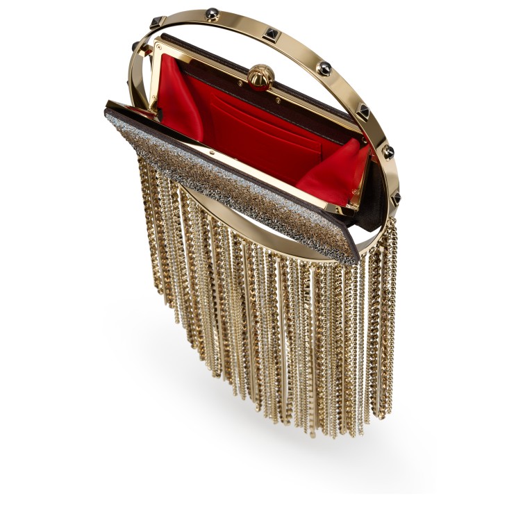 Trapeze - Clutch - Suede and strass - Multicolor - Christian