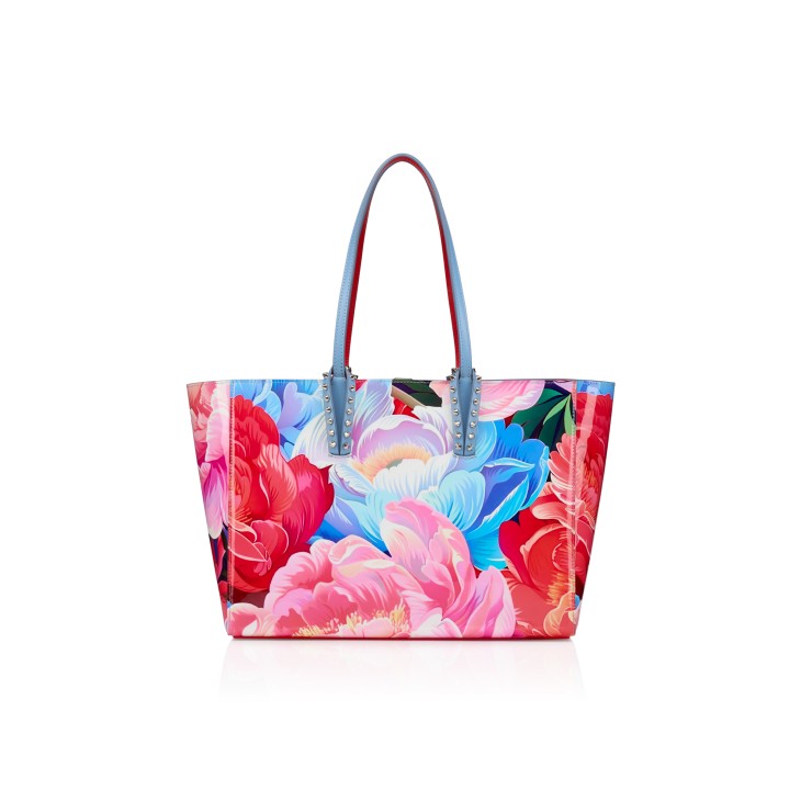 Cabata small - Tote bag - Peonies printed patent calf Cabata small - Tote bag - Peonies printed patent calf