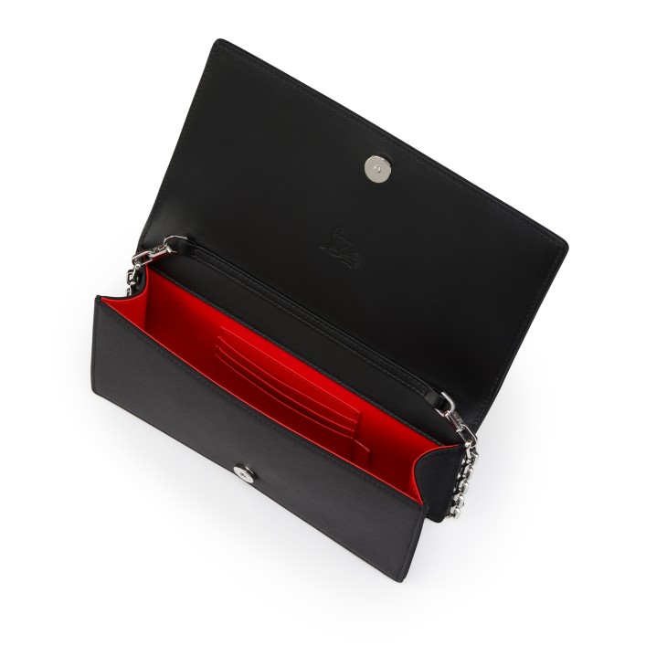 Bettina - Clutch - Crepe satin - Black - Christian Louboutin