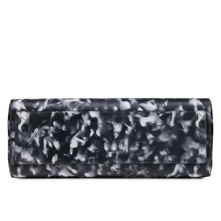 Tactical - Tote bag - Moises printed calf leather - Black white