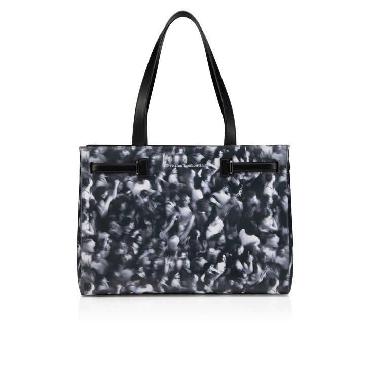 Tactical - Tote bag - Moises printed calf leather - Black white