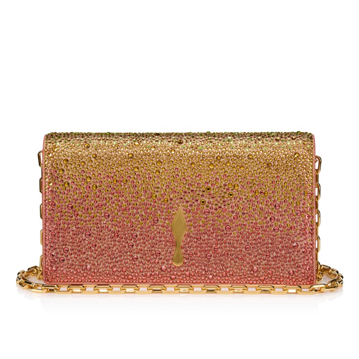 Bettina - Clutch - Calf leather and strass Botanica - Multicolor