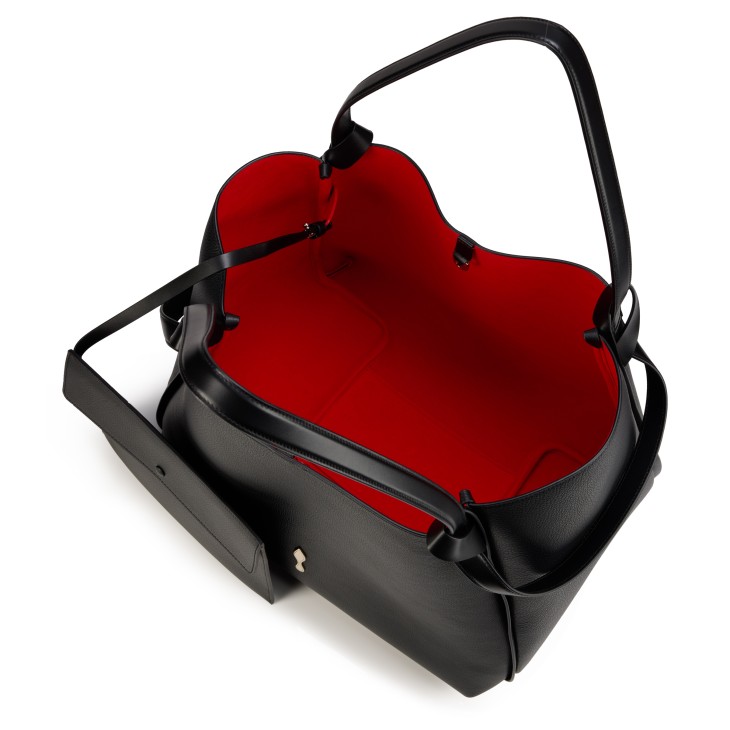 Bettina large - Tote bag - Grained calf leather - Black