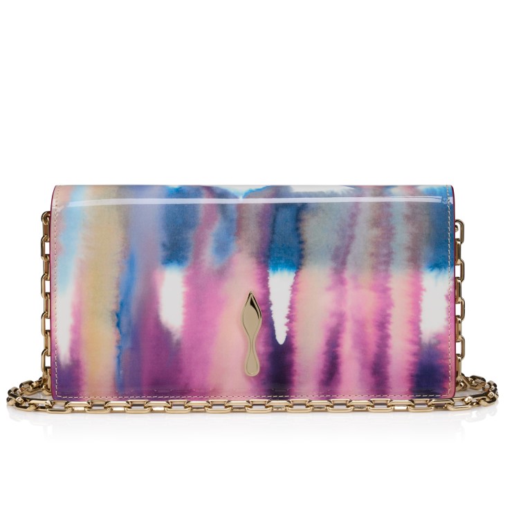 Bettina - Clutch - Tie-dye patent calf leather - Multicolor