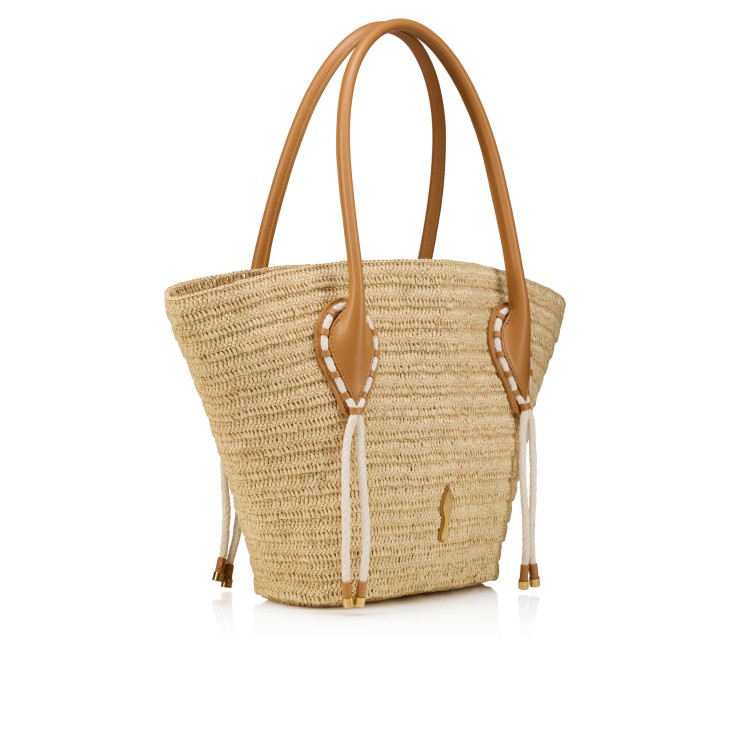 Venus - Tote bag - Raffia - Natural - Christian Louboutin United