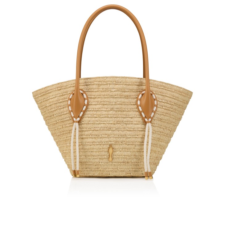 Venus - Tote bag - Raffia - Natural - Christian Louboutin United