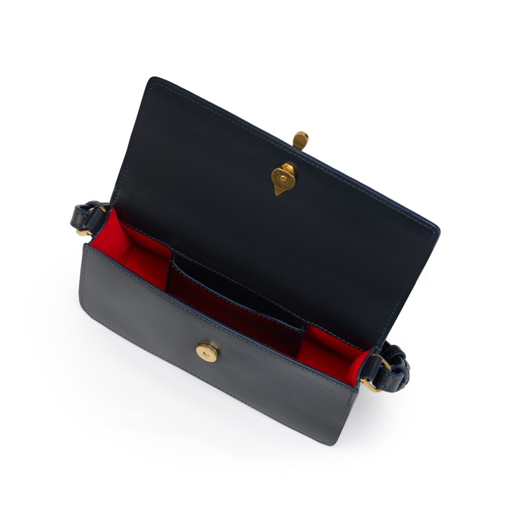 Bettina mini - Crossbody bag - Lamb nappa leather - Marine