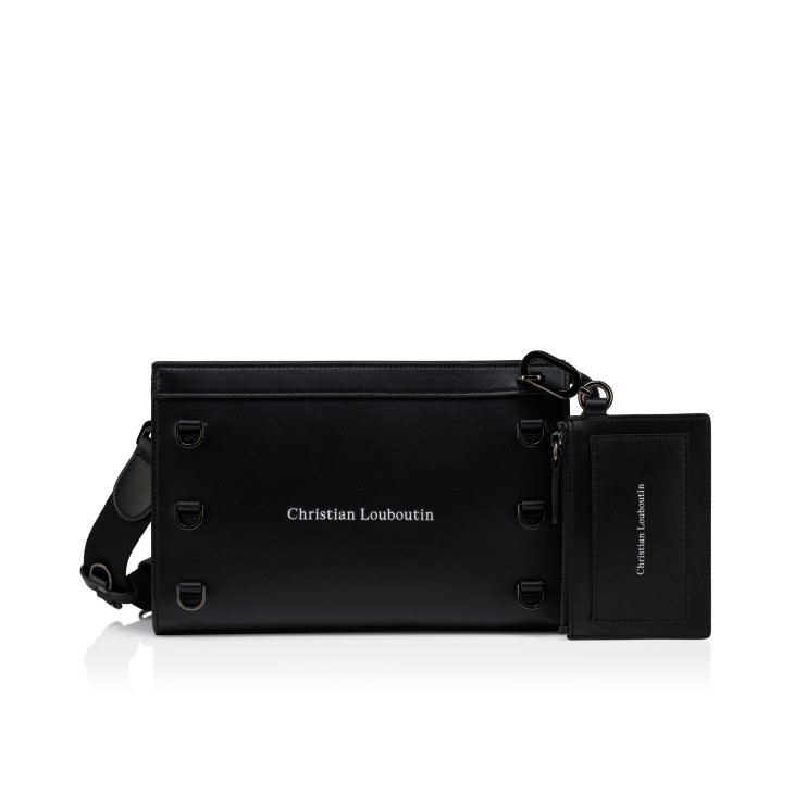 Christian Louboutin ケース ブラック Kosmica - Cross-body bag - Smooth calf leather - Black - Christian