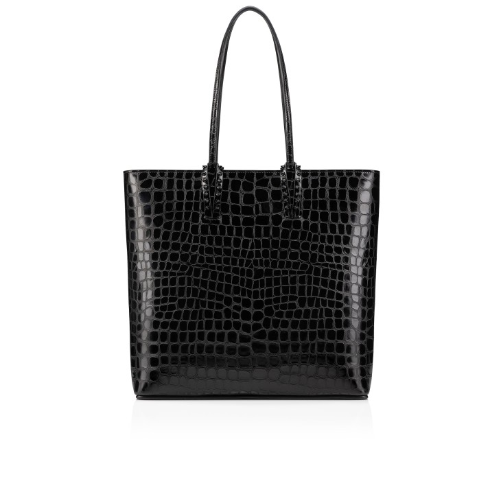 【当店一番人気】 calf embossed Alligator - bag Tote - Cabata leather Black - バッグ