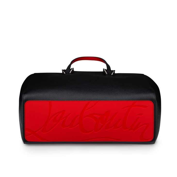 Loubitwist small - Clutch - Crepe Satin - Black - Christian