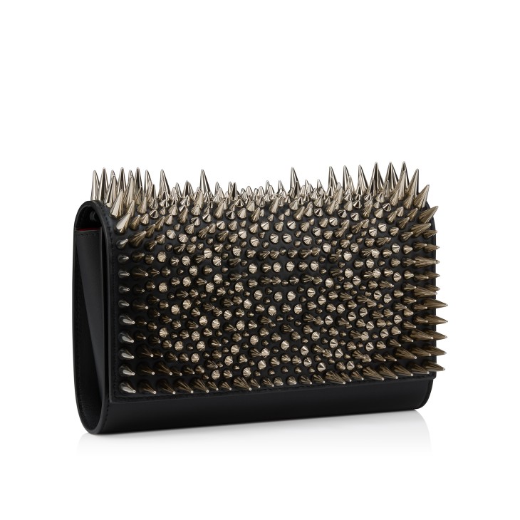 Paloma Clutch Nappa leather and Estepik spikes Black Christian Louboutin United States