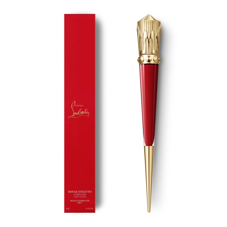 Rouge Stiletto Vinyl Gloss Rouge Louboutin 001V Rouge Louboutin